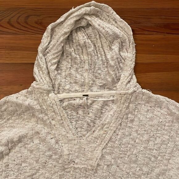 Free People Baja Babe Hacci Hooded Knit Sweater Womens Size Small Oversized - Picture 11 of 13